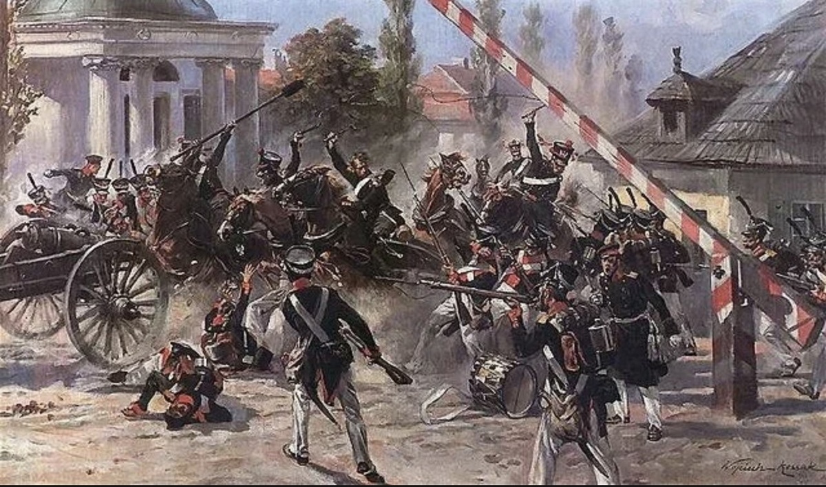 Карантины в Польше 1830 года, из Интернета. 