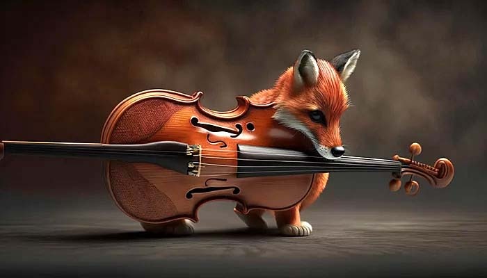 Скрипка-лиса — Игорь Саруханов (https://neiro-art.ru/kartinka-neyroseti-skripka-lisa-5321/)