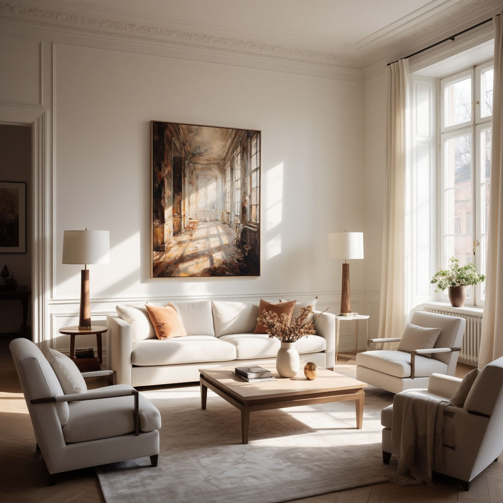 Красивая гостиная? Это ИИ нарисовал по моему заданию