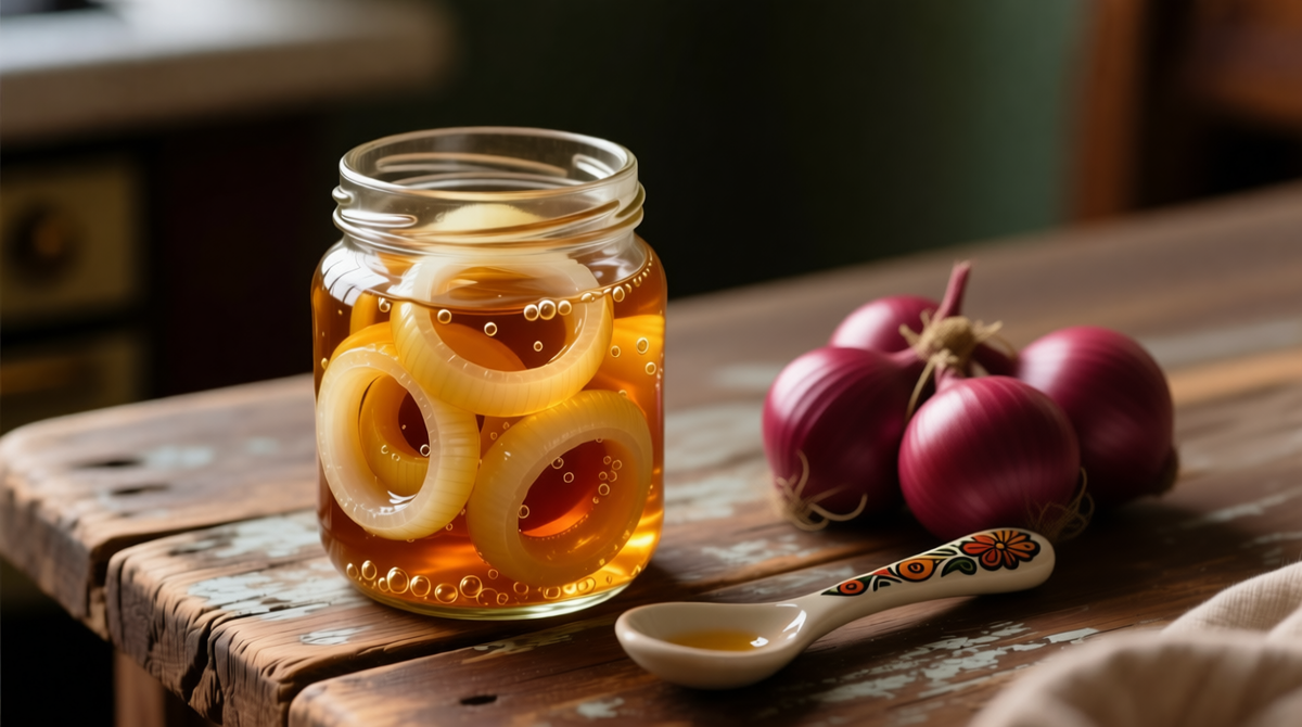 Луковый маринад с уксусом и сахаром