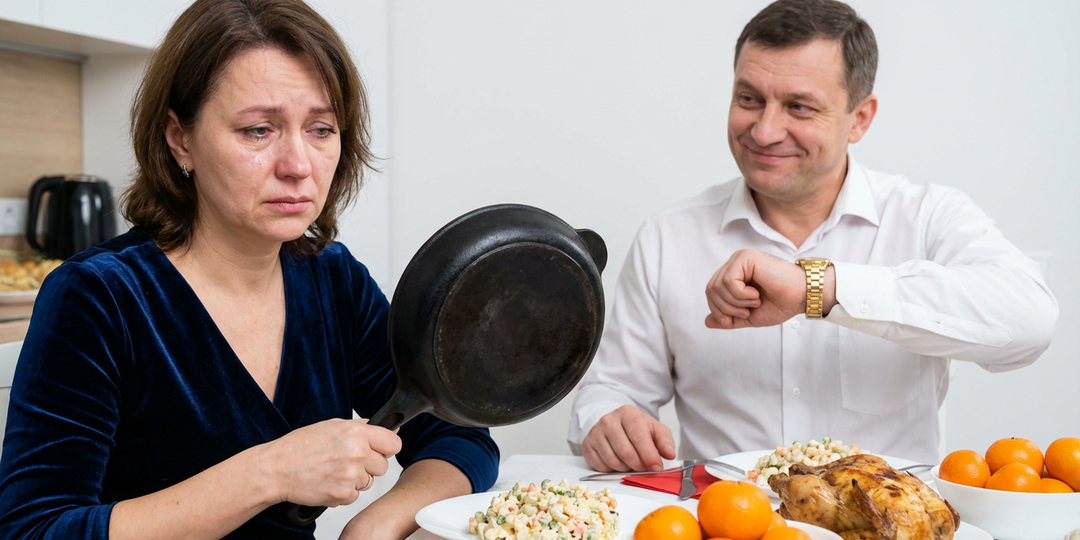 Под бой курантов высказала мужу всё и уехала к подруге
