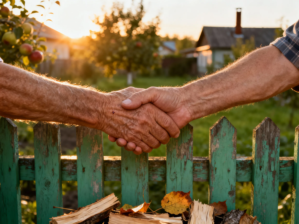 Сильнее любого пожара — человеческая поддержка. И крепче любого забора — рукопожатие соседа.