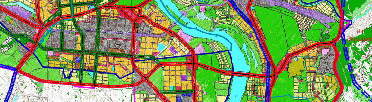 Решение Совета депутатов города Новосибирска от 26.12.2007 №824 «О генеральном плане Новосибирска». Приложение 17. Исходное изобращение изменено