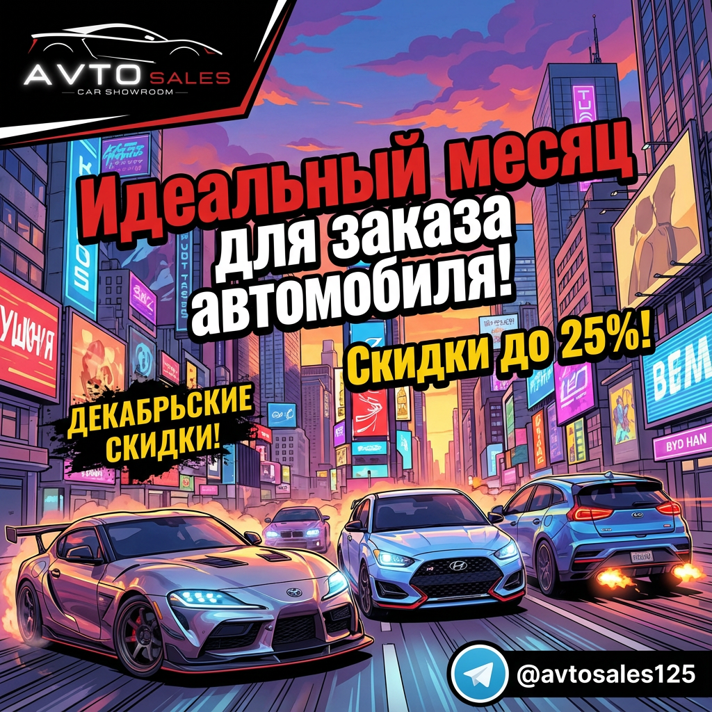    Декабрьские акции: как заказать авто из Азии по выгодной цене Авто Сейлс