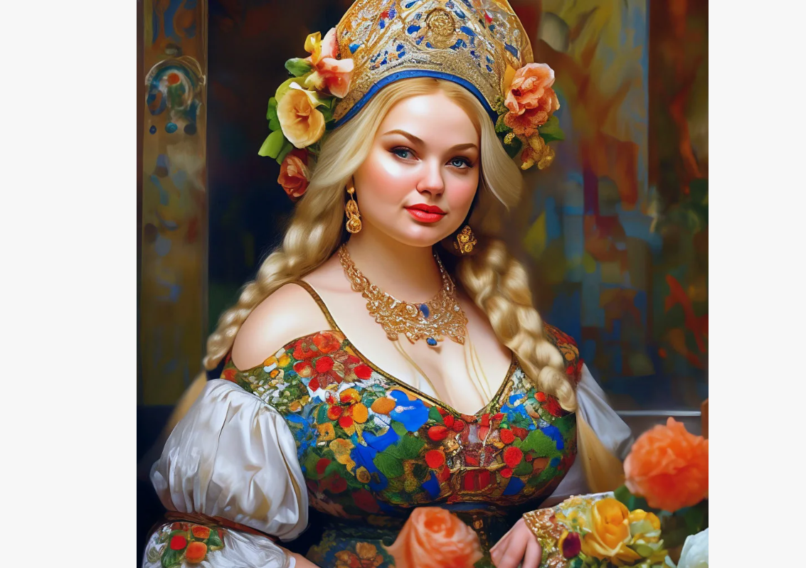 Женская красота на Руси всегда подразумевала дородность 