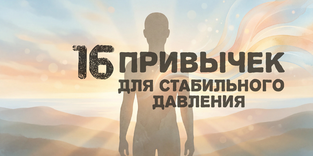 16 привычек для стабильного давления