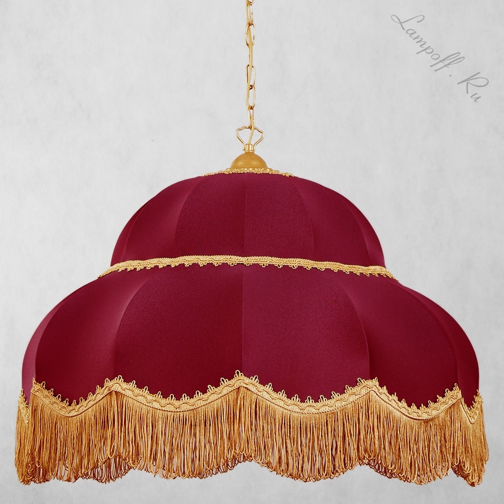 Абажур Визирь бордовый