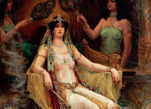 Эдвард Слокомб. "Царица Савская", фрагмент картины