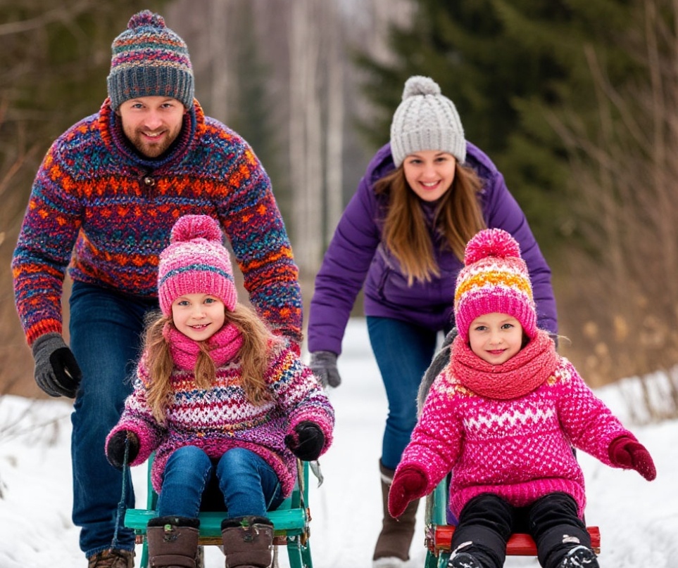Сын с семьёй на даче