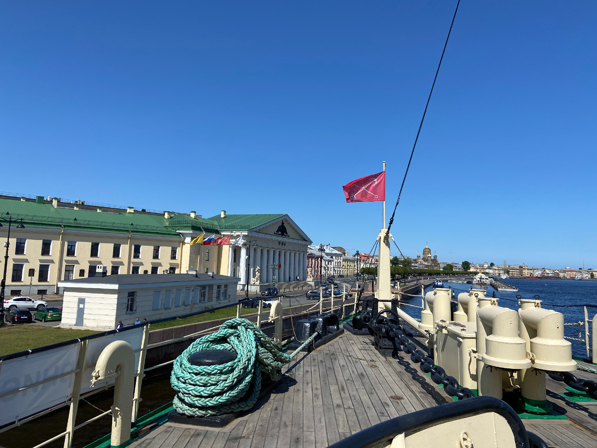 На палубе ледокола "Красин"