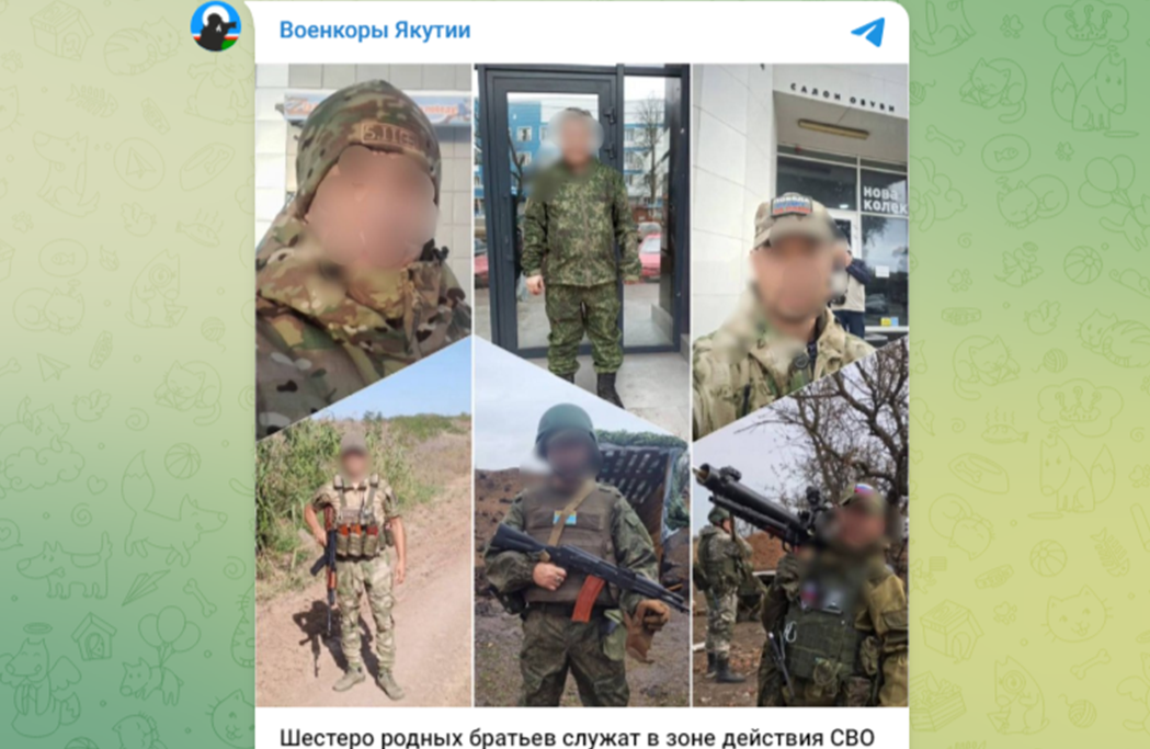 Скрин с видео тг-канал "Военкоры Якутии"