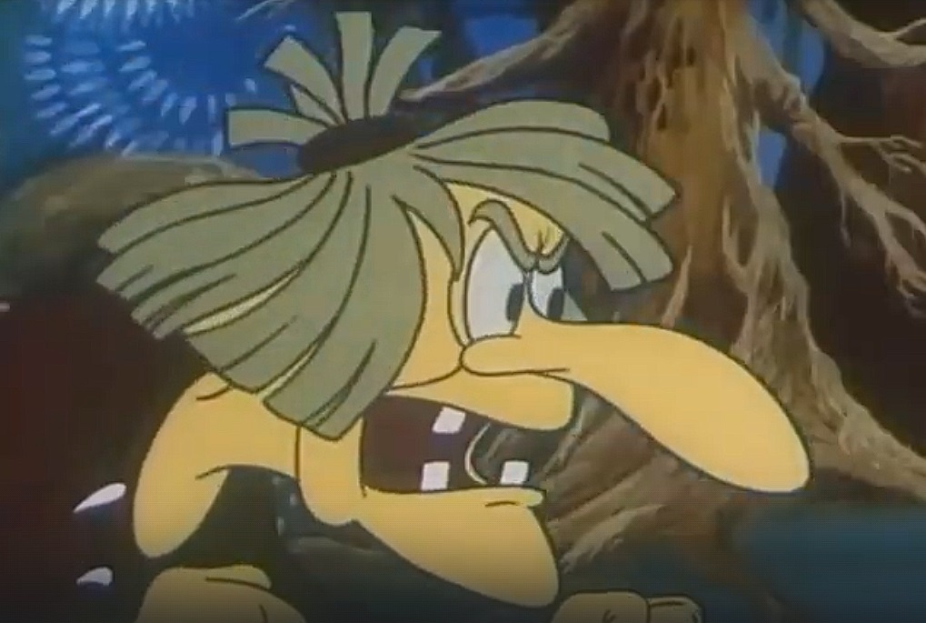 Кадр из мультфильма "Глаша и Кикимора" (Союзмультфильм, 1992 г.)