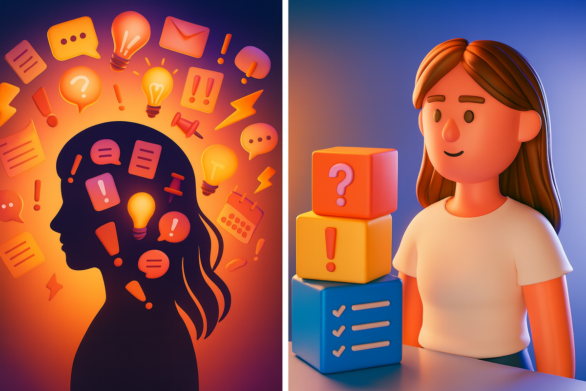 Не замусоривайте свою голову попытками удерживать множество идей, это влияет на вашу производительность