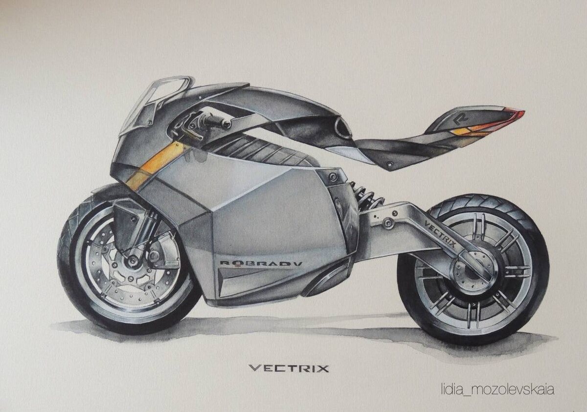 Мотоцикл от руки <3