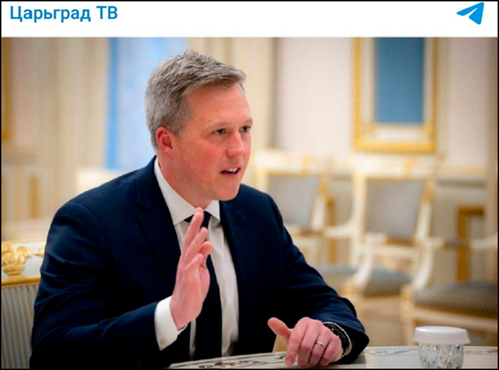    Дрисколл в Киеве. Скриншот с ТГ-канала Царьграда