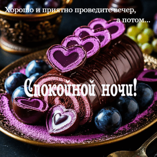 Хорошо и приятно проведите вечер.