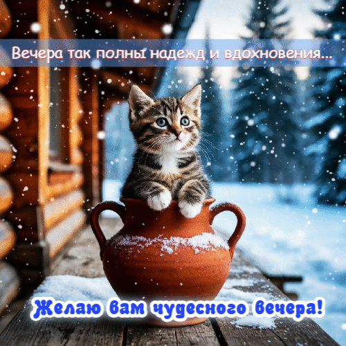 Вечера полны надежд и вдохновения.