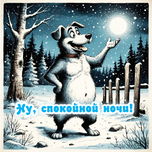 Ну, спокойной ночи.