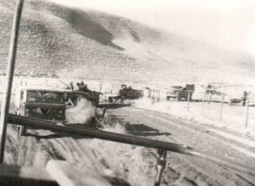 Колонна советской пограничной ММГ "Каризи-Ильяс". Республика Афганистан, 1988 год