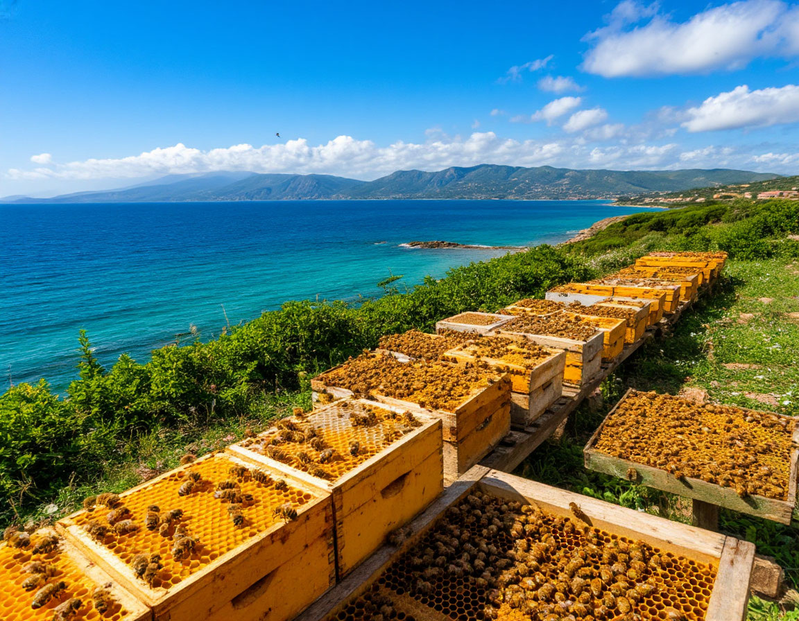 Вот так в интерпретации нейросети "Шедеврум" выглядит пчелиный островок экономической свободы )))