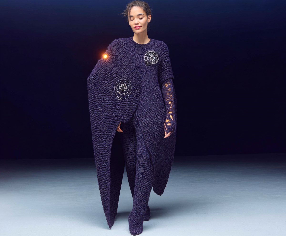 Свитер или платье в космической теме