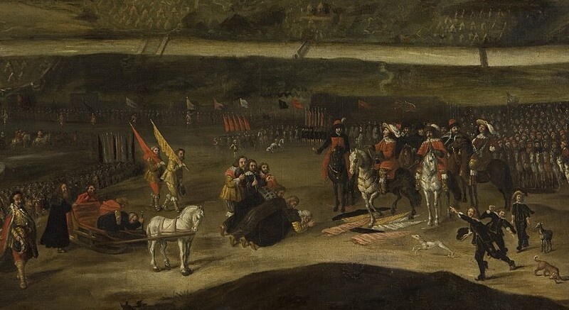 Капитуляция Шеина под Смоленском. Фрагмент картины.