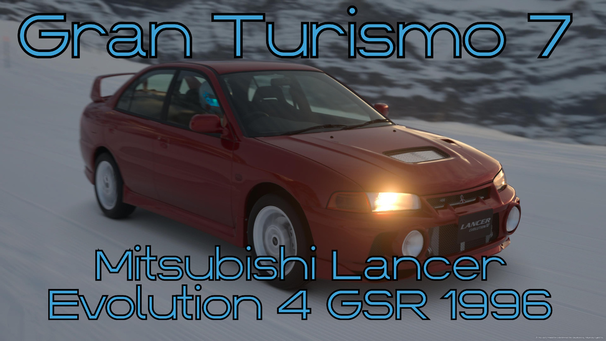 # Mitsubishi Lancer Evolution 4 GSR 1996 — культовая японская боевая машина в мире Gran Turismo 7 🌍⚡️