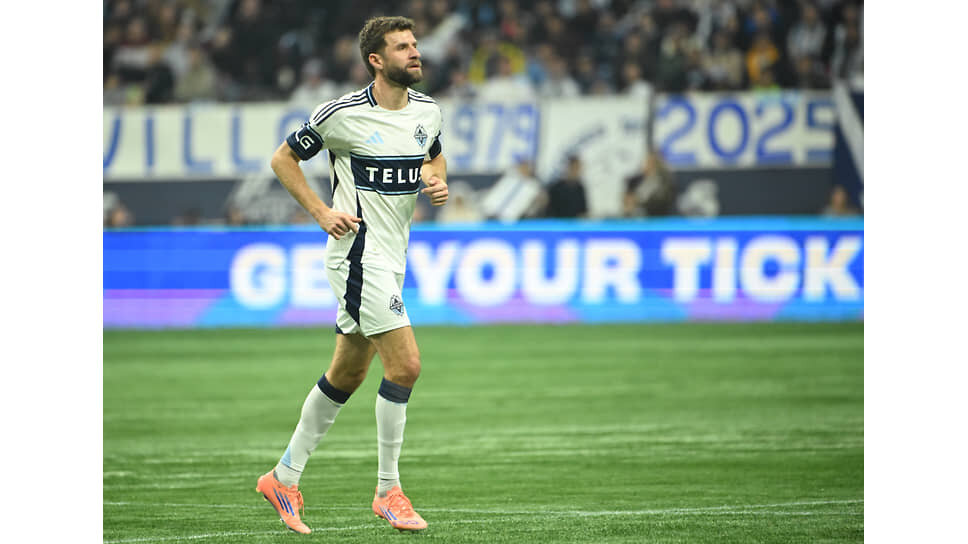 Томас Мюллер на встрече «Ванкувер Уайткэпс» с «Лос-Анджелесом», 22 ноября 2025 года.📷Фото: Simon Fearn-Imagn Images / Reuters