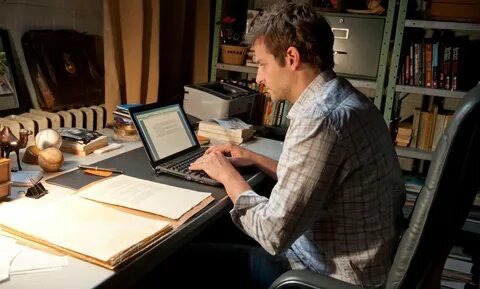 Копирайтер за работой