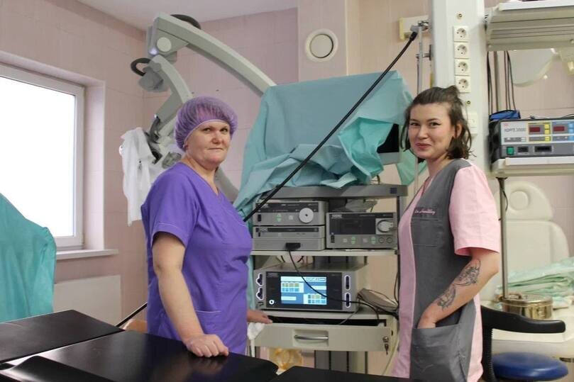     Татьяна Герасимова и ее дочь Алена Герасимова.Фото: телеграм-канал Минздрава Калининградской области.