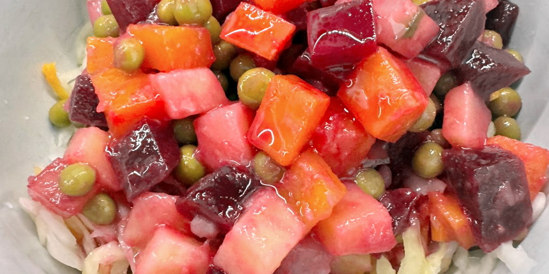 Как сделать винегрет разноцветным. И вкуснее, чем обычно