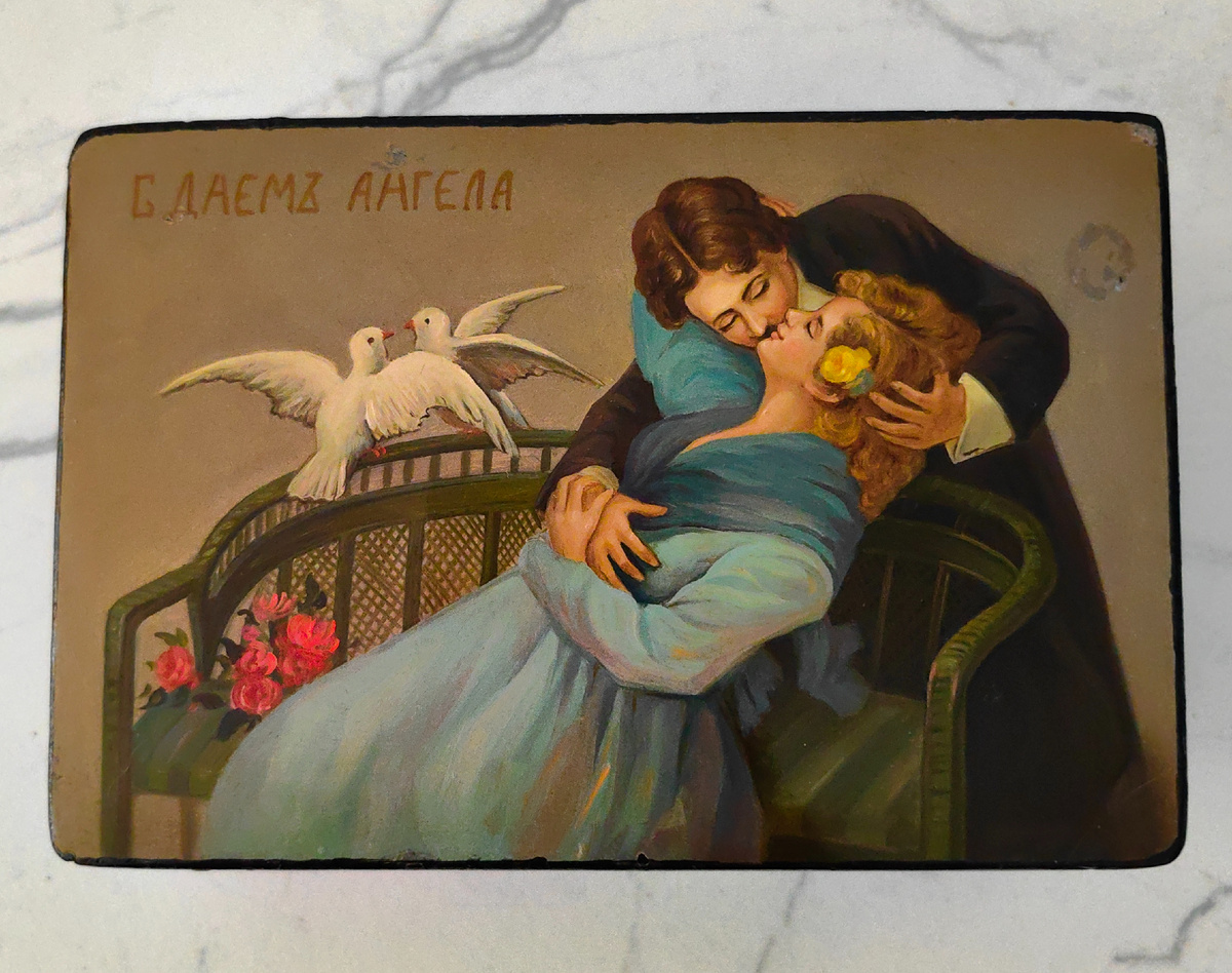 Шкатулка Федоскино, автор и год к сожалению неизвестны