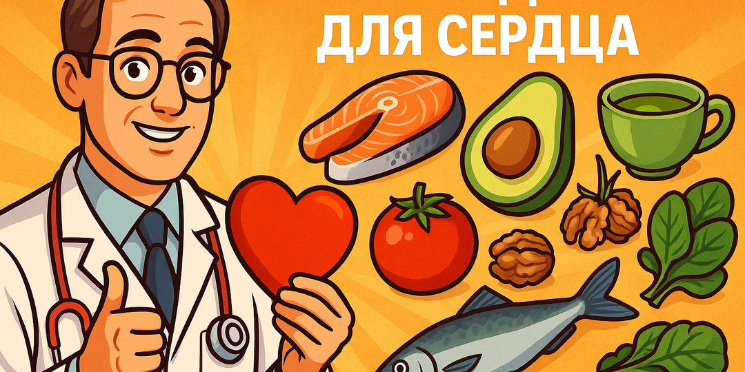 ТОП-7 продуктов для сердца: еда, которая работает тихо, но честно