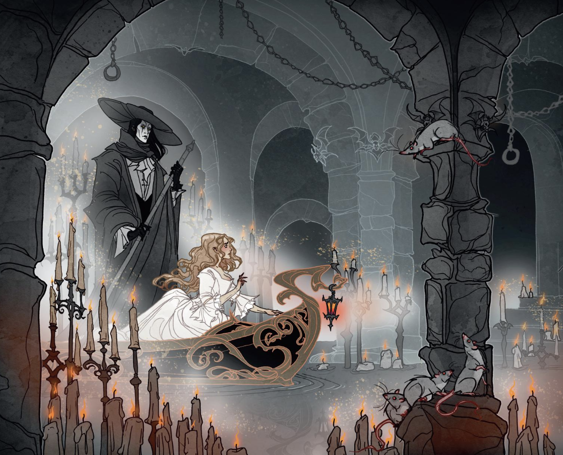 Арт из книги Гастона Леру "Призрак оперы" 