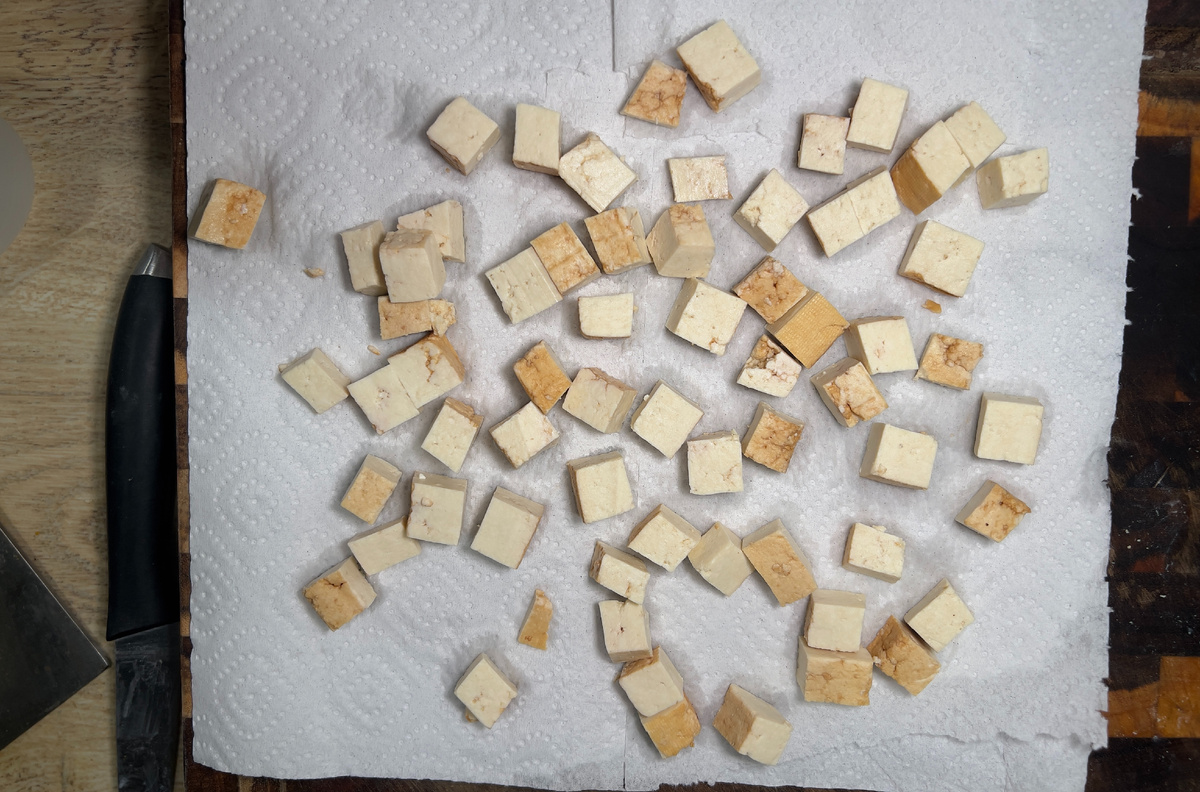 тофу кубиками