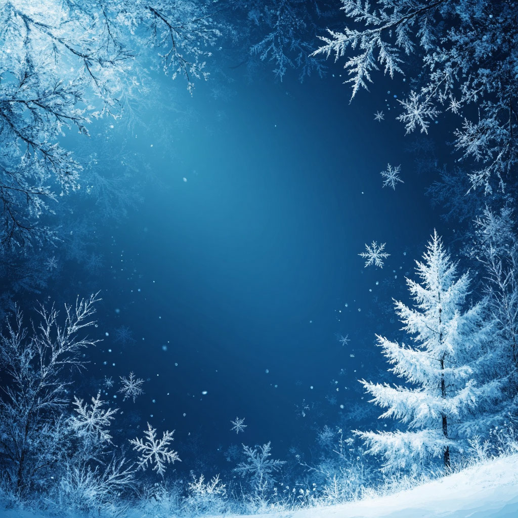 Зимний фон от мастерской "Дизайн-Кит" 2