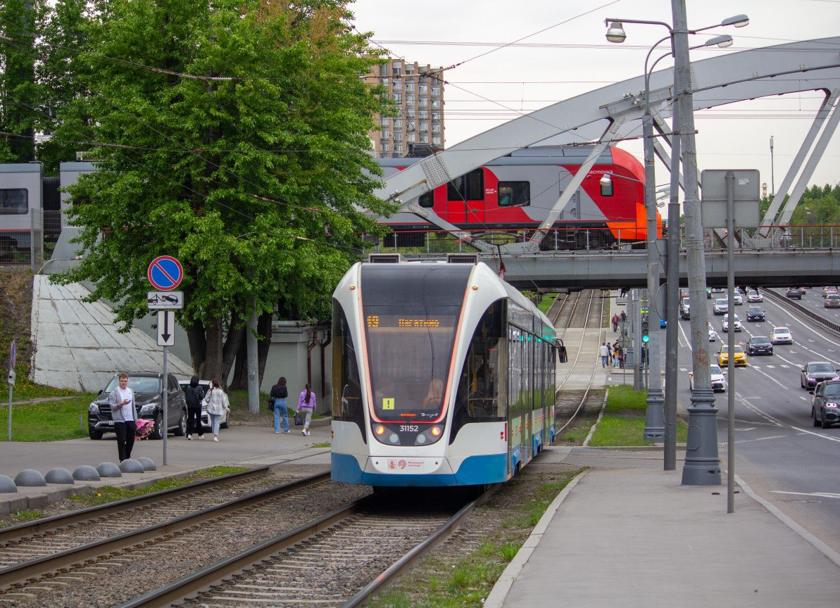 Трамвай модели 71-931М «Витязь М» в Москве. Источник: Матвей Крылатов/transphoto