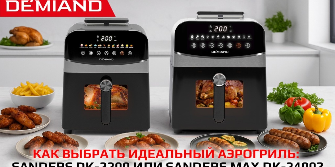 Как выбрать идеальный аэрогриль: Sanders DK-2200 или Sanders Max DK-2400? 🍗