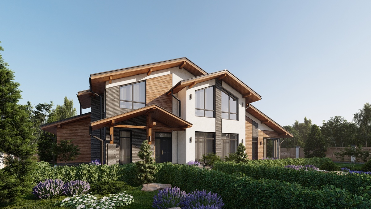 Архитектура дома в стиле шале