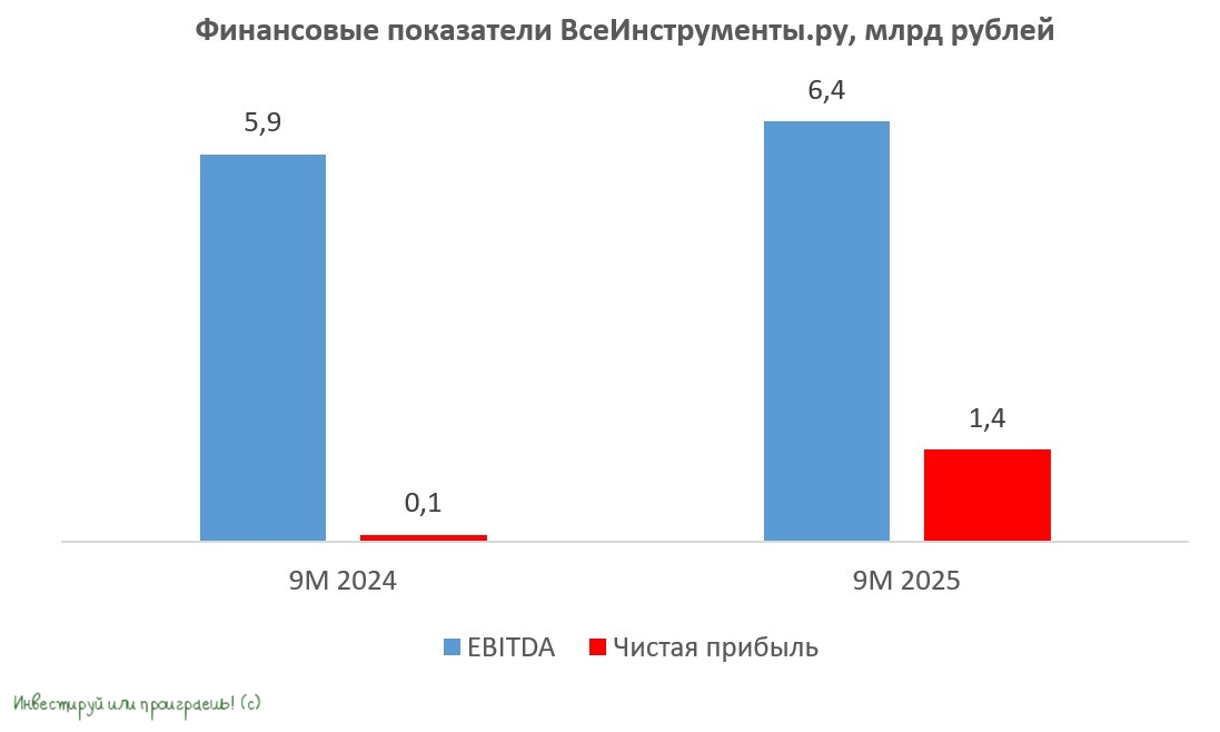 Финансовые показатели ВсеИнструменты.ру