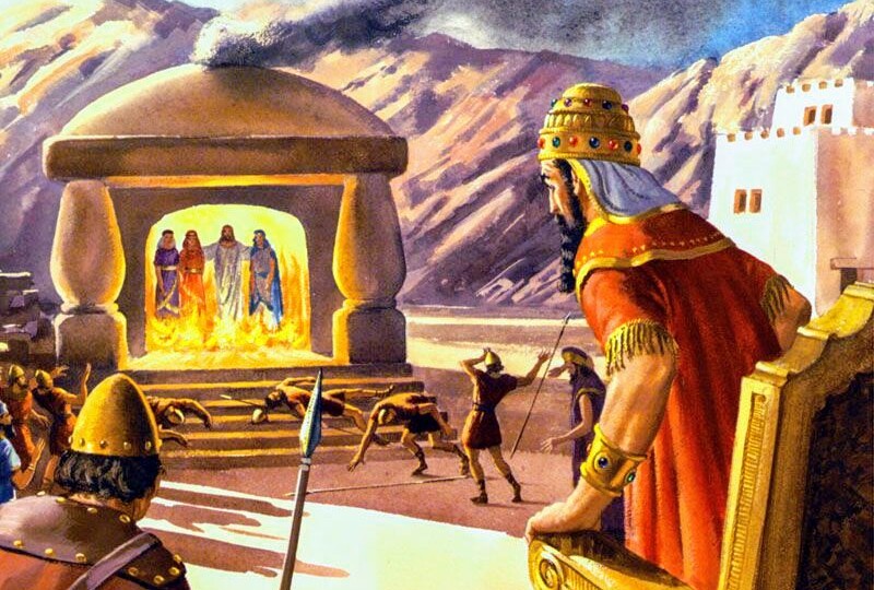 Чудо спасения трёх отроков в печи огненной — явление славы Божией язычникам