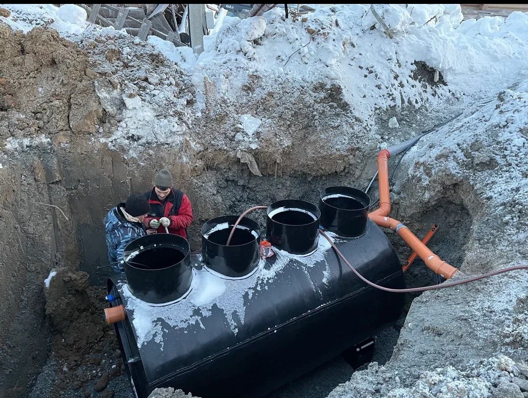 Установка Диаманта зимой