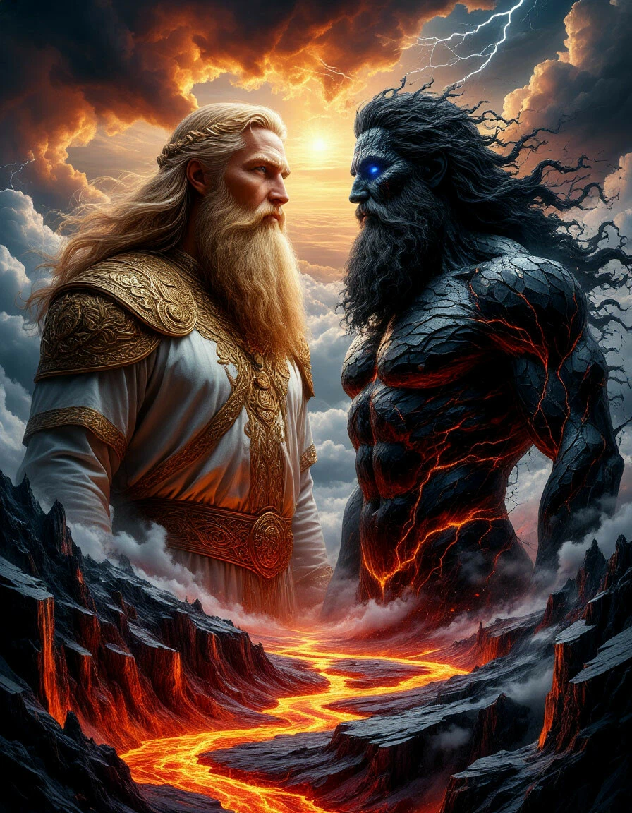 shedevrum.ai Славянская мифология Белобог и Чернобог