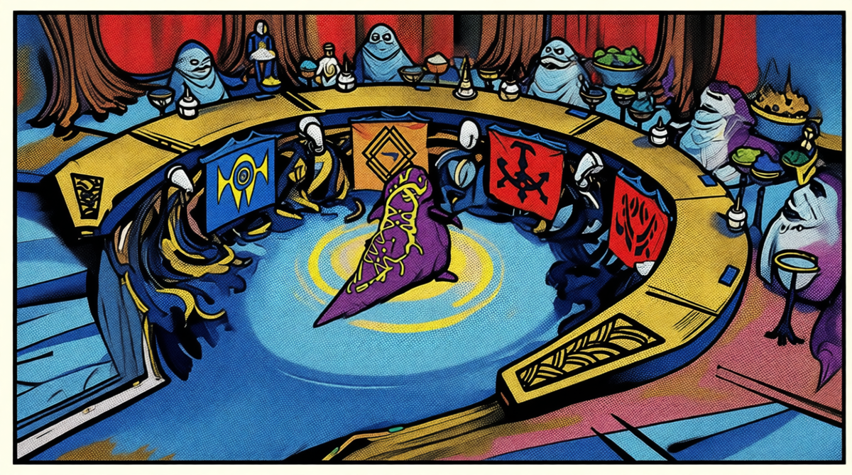 Заседание криминальных лидеров, определяющих судьбы планет Внешнего Кольца