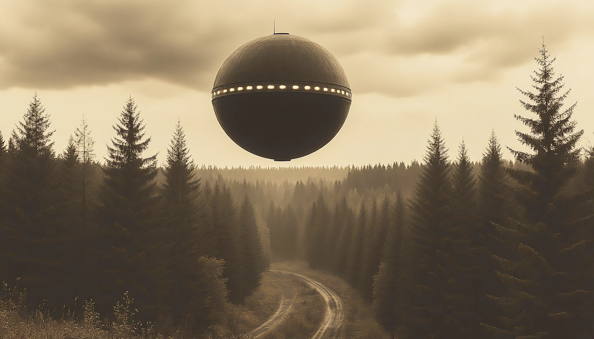 Затем объект взлетел и скрылся. 