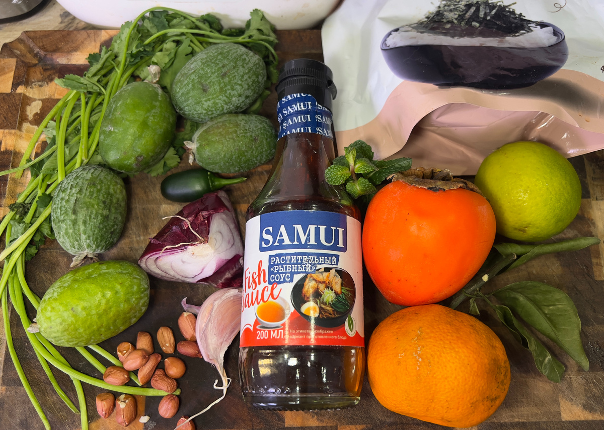 Ингредиенты для сом тама