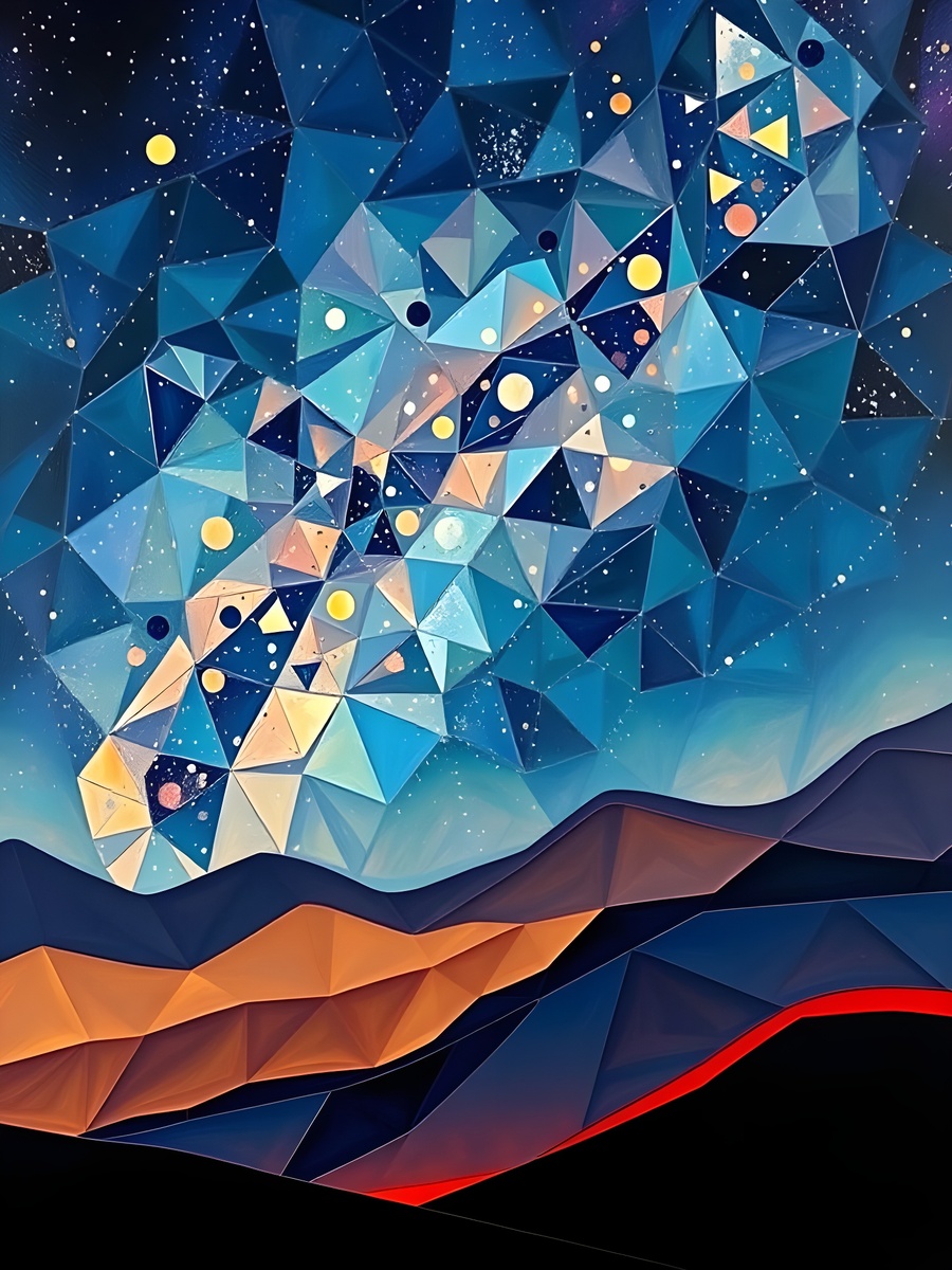 Млечный Путь. Иллюстрация создана с помощью нейросети Flux Schnell.