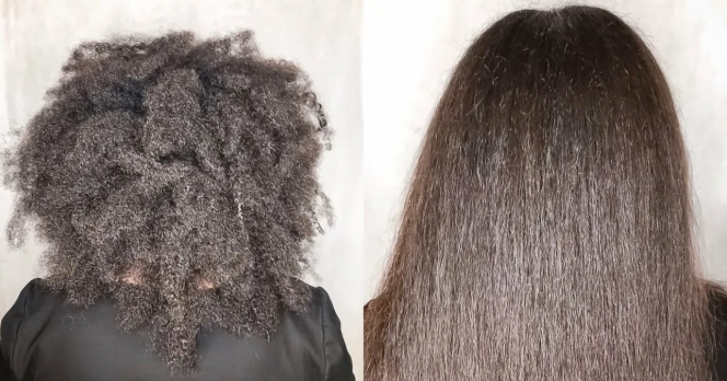 К примеру, первая попавшаяся на просторах интернета фотография. Даже мне, простому клиенту, видно, что процедура проведена не совсем корректно, т.к. очень много сожженных волос, начиная от макушки. Выглядят, как антенки. Я не пишу это с целью задеть мастера и т.д., а просто говорю о том, что первым же бросилось в глаза