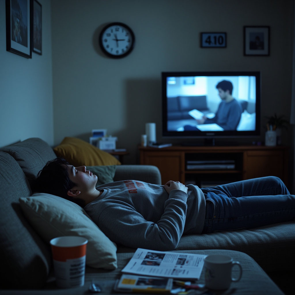 Зависимость от сериалов ночью