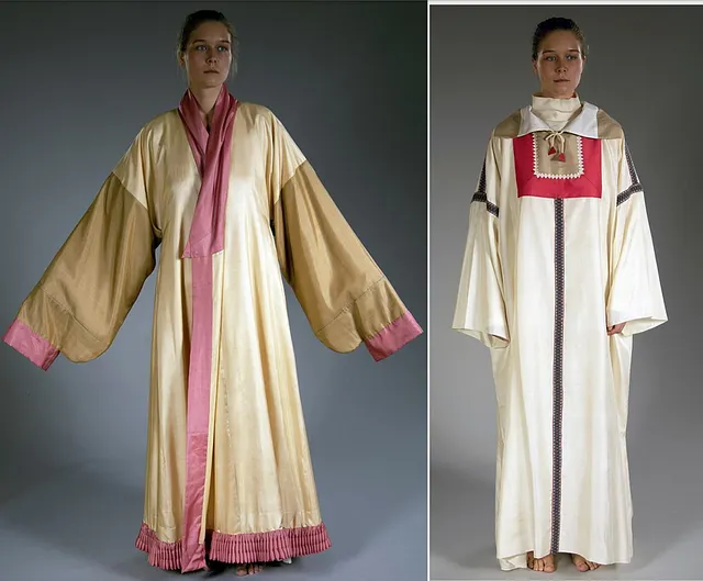 Реконструкция двух нарядов, которые носила женщина из Нии